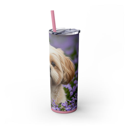 Skinny Tumbler with Straw – 20 oz Stainless Steel Cup