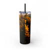 Skinny Tumbler with Straw – 20 oz Stainless Steel Cup