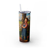 Skinny Tumbler with Straw – 20 oz Stainless Steel Cup