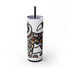Skinny Tumbler with Straw – 20 oz Stainless Steel Cup