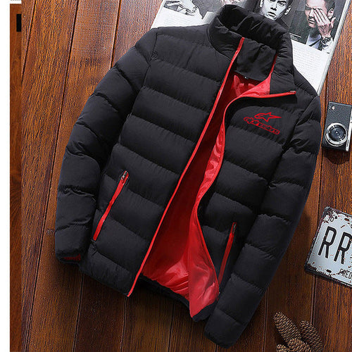 Winter stars jacket men's fashion stand collar