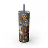 Skinny Tumbler with Straw – 20 oz Stainless Steel Cup