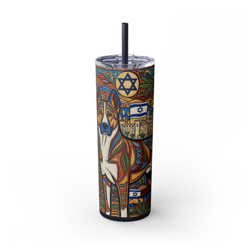 Skinny Tumbler with Straw – 20 oz Stainless Steel Cup