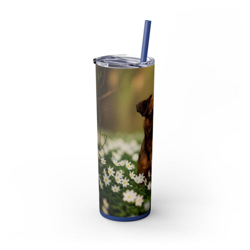 Skinny Tumbler with Straw – 20 oz Stainless Steel Cup