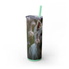 Skinny Tumbler with Straw – 20 oz Stainless Steel Cup