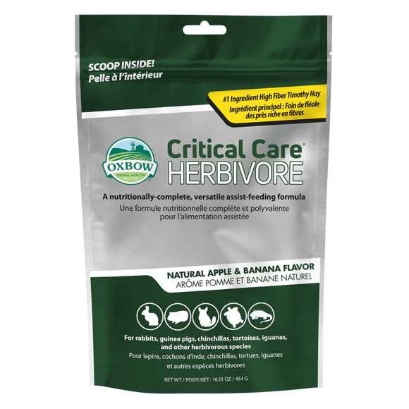 Oxbow Animal Health Critical Care Herbivore Apple-Banana