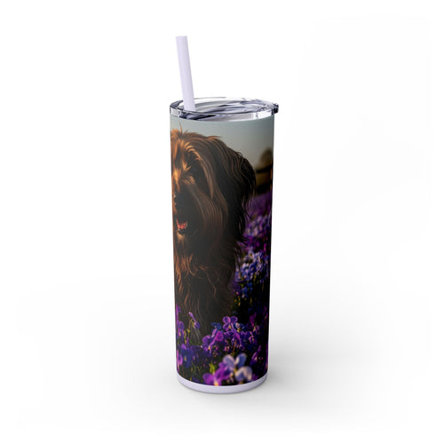 Skinny Tumbler with Straw – 20 oz Stainless Steel Cup