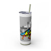 Skinny Tumbler with Straw – 20 oz Stainless Steel Cup