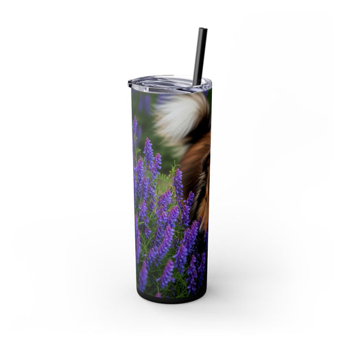 Skinny Tumbler with Straw – 20 oz Stainless Steel Cup