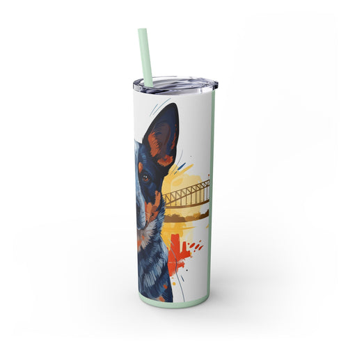 Skinny Tumbler with Straw – 20 oz Stainless Steel Cup