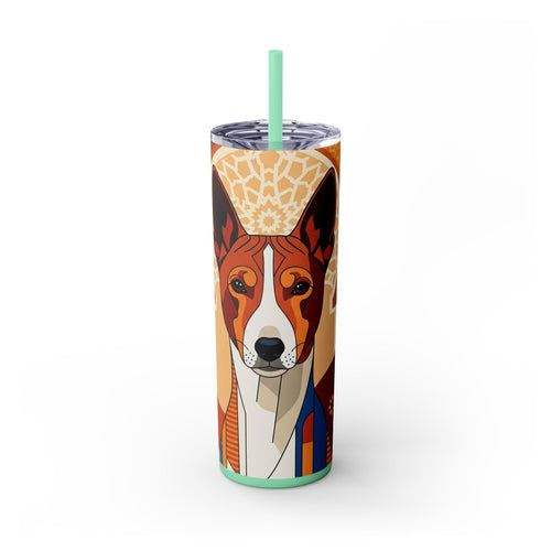 Skinny Tumbler with Straw – 20 oz Stainless Steel Cup