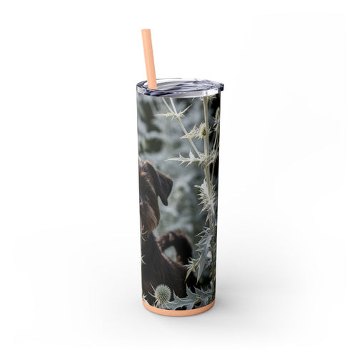 Skinny Tumbler with Straw – 20 oz Stainless Steel Cup