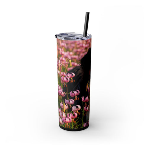 Skinny Tumbler with Straw – 20 oz Stainless Steel Cup