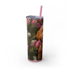 Skinny Tumbler with Straw – 20 oz Stainless Steel Cup