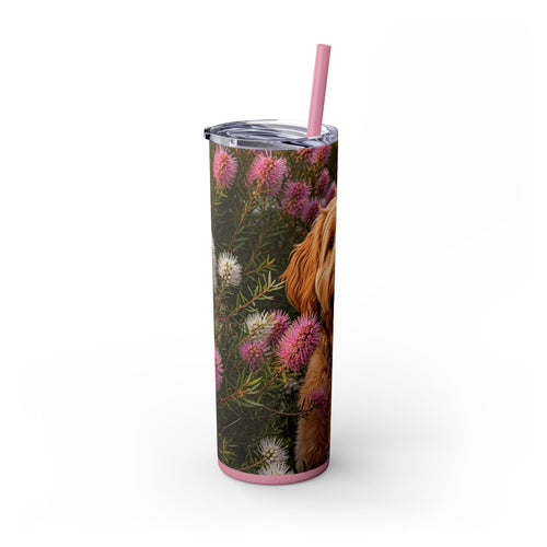 Skinny Tumbler with Straw – 20 oz Stainless Steel Cup