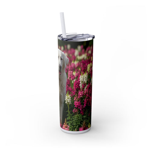 Skinny Tumbler with Straw – 20 oz Stainless Steel Cup