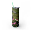 Skinny Tumbler with Straw – 20 oz Stainless Steel Cup