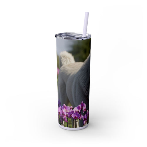 Skinny Tumbler with Straw – 20 oz Stainless Steel Cup