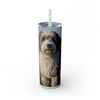 Skinny Tumbler with Straw – 20 oz Stainless Steel Cup