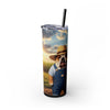 Skinny Tumbler with Straw – 20 oz Stainless Steel Cup