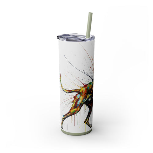 Skinny Tumbler with Straw – 20 oz Stainless Steel Cup