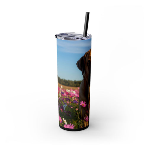Skinny Tumbler with Straw – 20 oz Stainless Steel Cup