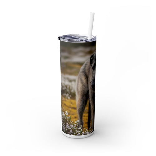 Skinny Tumbler with Straw – 20 oz Stainless Steel Cup