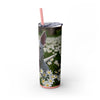 Skinny Tumbler with Straw – 20 oz Stainless Steel Cup