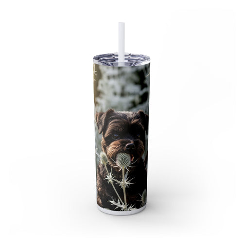 Skinny Tumbler with Straw – 20 oz Stainless Steel Cup