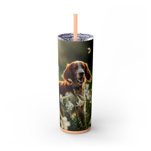 Skinny Tumbler with Straw – 20 oz Stainless Steel Cup