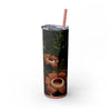 Skinny Tumbler with Straw – 20 oz Stainless Steel Cup