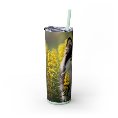 Skinny Tumbler with Straw – 20 oz Stainless Steel Cup