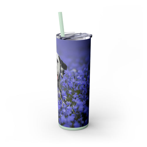 Skinny Tumbler with Straw – 20 oz Stainless Steel Cup
