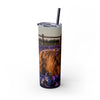 Skinny Tumbler with Straw – 20 oz Stainless Steel Cup