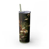 Skinny Tumbler with Straw – 20 oz Stainless Steel Cup