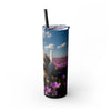 Skinny Tumbler with Straw – 20 oz Stainless Steel Cup