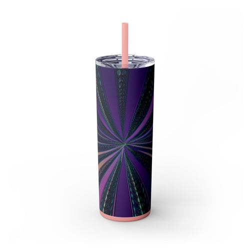 Skinny Tumbler with Straw – 20 oz Stainless Steel Cup