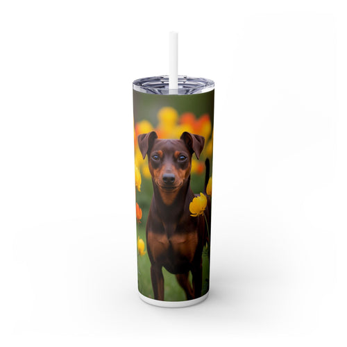 Skinny Tumbler with Straw – 20 oz Stainless Steel Cup