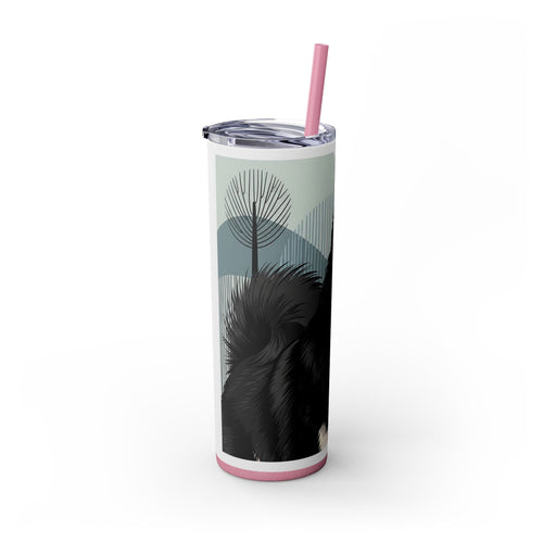 Skinny Tumbler with Straw – 20 oz Stainless Steel Cup