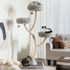 70 Tall Metal Cat Tree Tower with 3 Plush Perches & Sisal Scratching Posts