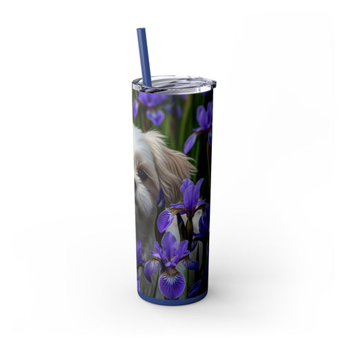 Skinny Tumbler with Straw – 20 oz Stainless Steel Cup
