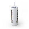 Skinny Tumbler with Straw – 20 oz Stainless Steel Cup
