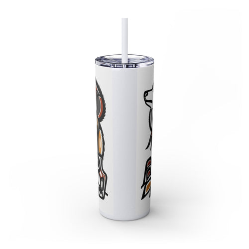 Skinny Tumbler with Straw – 20 oz Stainless Steel Cup