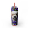 Skinny Tumbler with Straw – 20 oz Stainless Steel Cup