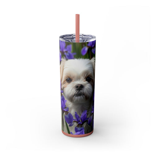 Skinny Tumbler with Straw – 20 oz Stainless Steel Cup