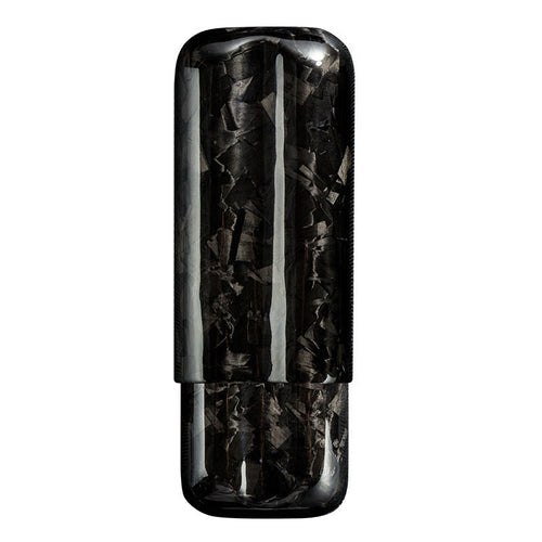 Two-pack Of Carbon Fiber Portable Cigar Tubes Gift Box
