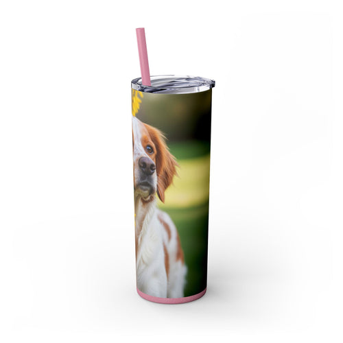 Skinny Tumbler with Straw – 20 oz Stainless Steel Cup