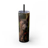 Skinny Tumbler with Straw – 20 oz Stainless Steel Cup