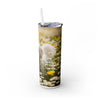 Skinny Tumbler with Straw – 20 oz Stainless Steel Cup