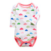Cotton One-piece Long Sleeve Triangle Romper